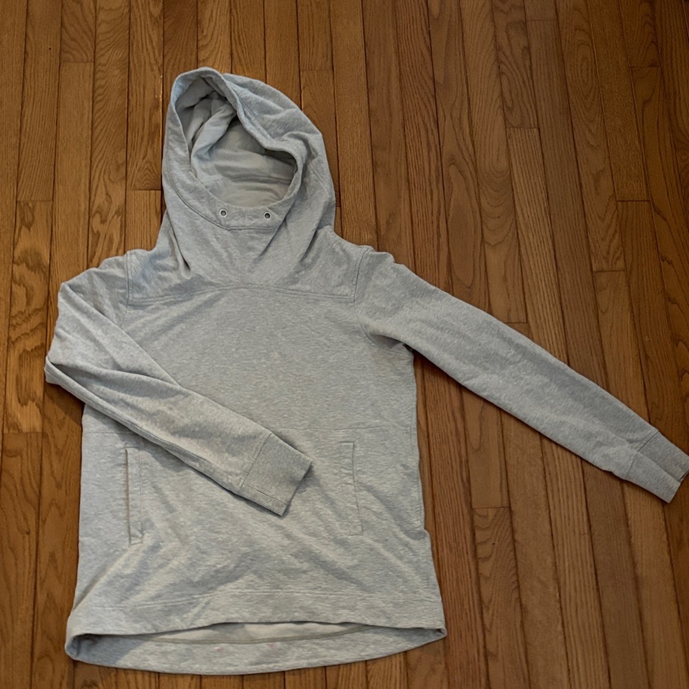 Athleta Gray Hoodie Sweatshirt